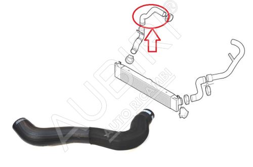 Hadice plnícího vzduchu Fiat Ducato 2006-2011 2,3 od intercooleru do klapky