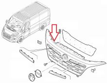 Mřížka chladiče Opel Movano od 2024