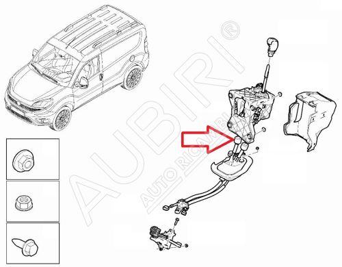 Lanka řazení rychlosti Citroën Berlingo, Partner od 2018, Doblo od 2022 s pákou MB6, BE4R