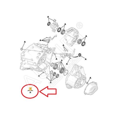 Opravná sada převodovky Citroën Berlingo, Partner od 2020 - BE4R