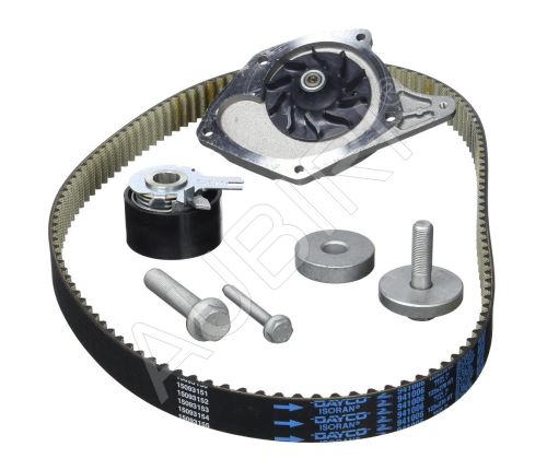 Rozvodová sada řemene Renault Kangoo 2002-2013 1,5 dCi s vodní pumpou, 123 zubů