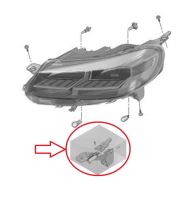 Sada držáků levého předního světlometu Fiat Scudo od 2022, Jumpy, Expert od 2016