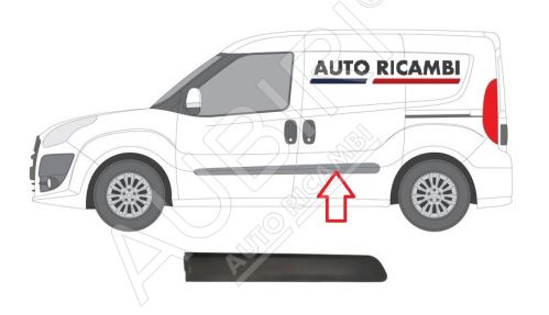 Ochranná lišta Fiat Doblo od 2010 levá, zadní dveře