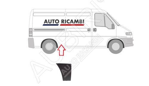 Ochranná lišta Fiat Ducato 2002-2006 pravá, před zadní kolo