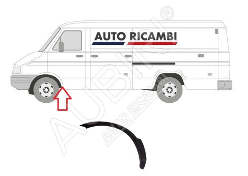 Ochranná lišta Iveco TurboDaily 1990-2000 levá, lem blatníku