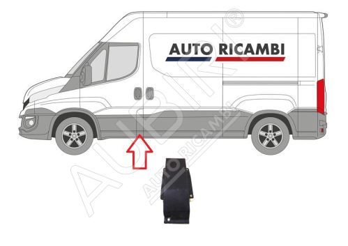 Ochranná lišta Iveco Daily od 2014 levá, za přední dveře, B-sloupek