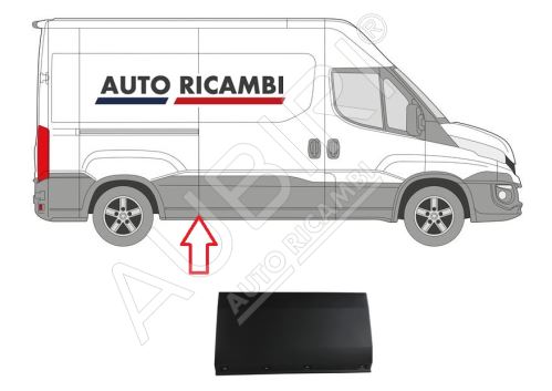 Ochranná lišta Iveco Daily od 2014 pravá, před zadním kolem