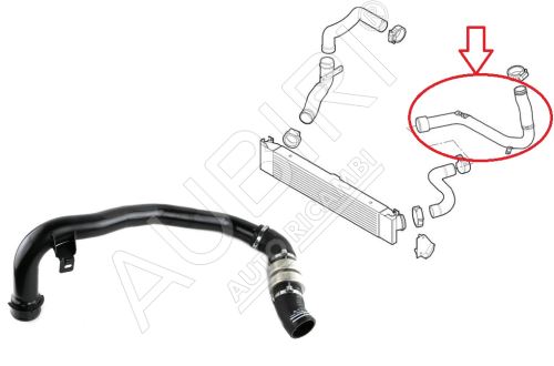 Hadice plnícího vzduchu Fiat Ducato 2006-2016 3,0 od turba do intercooleru, kompletní