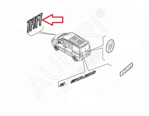 Nápis "FIAT" Fiat Scudo od 2022 přední