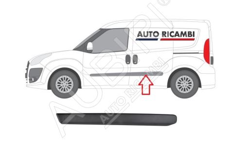 Ochranná lišta Fiat Doblo od 2010 levá, zadní dveře