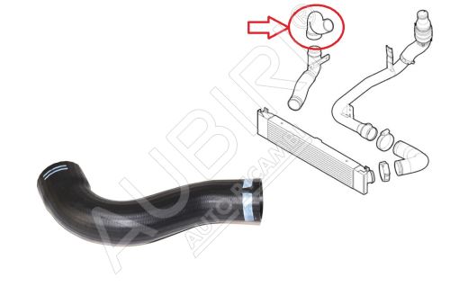 Hadice plnícího vzduchu Fiat Ducato 2006-2011 2,2 od intercooleru do klapky