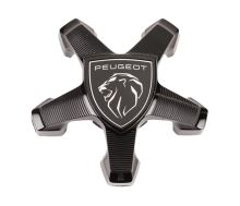 Krytka kola Peugeot středová pro alu disky, černá, ORBITALE 2024