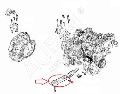 Silentblok motoru Fiat Ducato od 2021 2,2D spodní