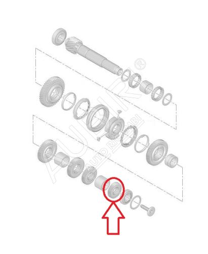 Ozubené kolo Citroën Berlingo, Partner od 2008 pro 6. stupeň, 31 zubů