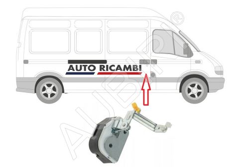 Zámek posuvných dveří Renault Master, Movano 1998-2010 pravý