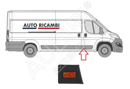 Ochranná lišta Fiat Ducato od 2014 pravá, za přední dveře, B-sloupek