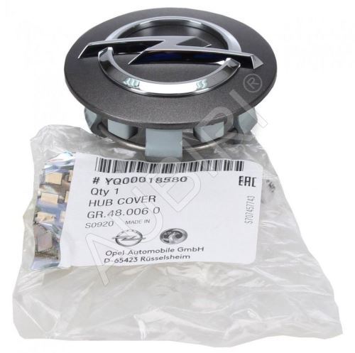 Krytka kola Opel středová, 59 mm, antracitová