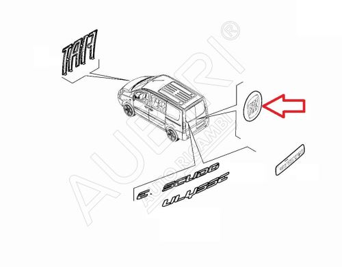 Znak "FIAT" Fiat Scudo od 2022 zadní