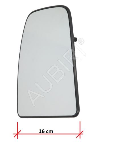 Sklo zpětného zrcátka Iveco Daily od 2014 pravé vrchní, vyhřívané, 16 cm