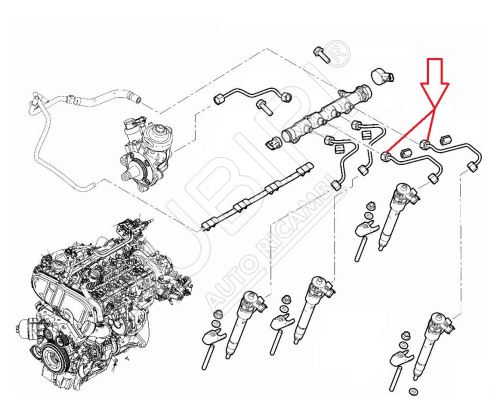 Vysokotlaká trubka Fiat Ducato od 2021 2,2D