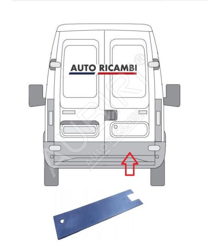 Ochranná lišta Iveco Daily 2000-2006 zadní, pravé dveře