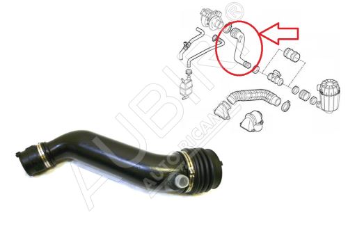 Hadice plnícího vzduchu Fiat Ducato 2002-2006 2,3 od filtru do turba