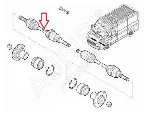 Poloos Fiat Ducato od 2021 2,2D pravá - automatická převodovka