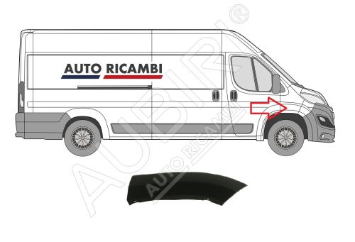 Ochranná lišta Fiat Ducato od 2014 pravá, lem blatníku