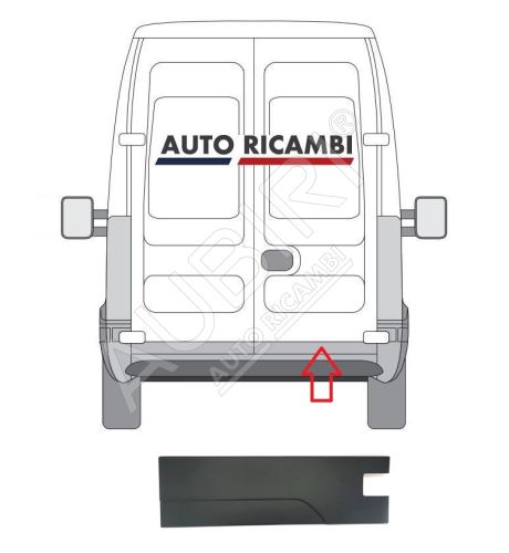 Ochranná lišta Iveco Daily 2006-2014 zadní, pravé dveře