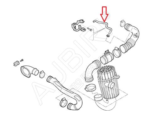 Hadice odvětrání motoru Fiat Ducato 2006-2014 2,3D