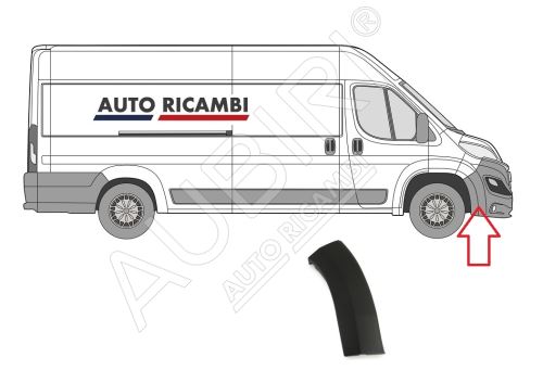 Ochranná lišta Fiat Ducato od 2014 pravá, lem nárazníku