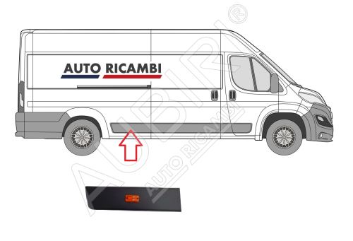 Ochranná lišta Fiat Ducato od 2014 pravá, před zadní kolo