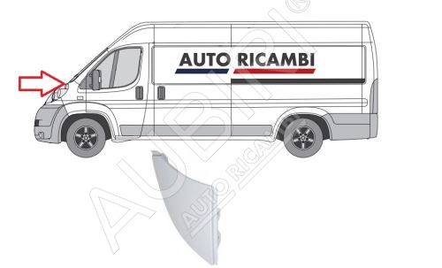 Ochranná lišta Fiat Ducato 2006-2014 levá nad přední světlo