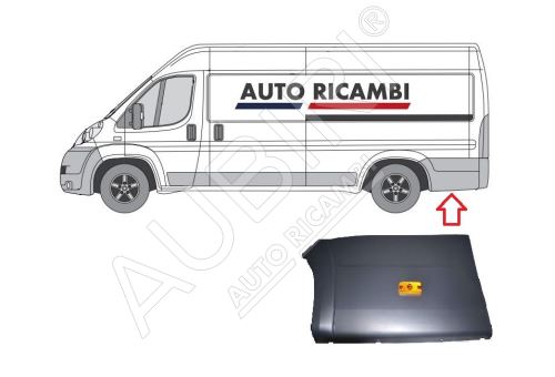 Ochranná lišta Fiat Ducato od 2006 levá, za zadní kolo - extra délka