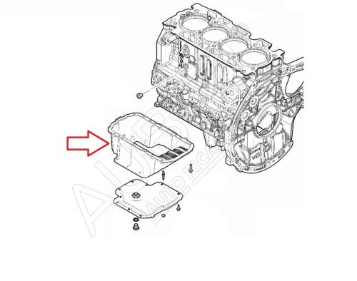 Olejová vana Citroën Jumpy, Expert od 2016, Fiat Scudo od 2022 1,5/1,6D