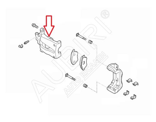 Brzdový třmen Fiat Ducato od 2021 zadní levý, bez držiaka