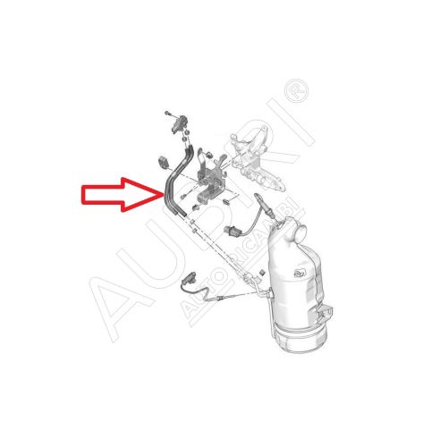 Hadice snímače diferenčního tlaku DPF Citroën Berlingo, Partner 2008-2016 1,6HDi