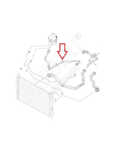 Hadice chlazení Citroën Berlingo, Partner od 2018 1,6 VTi z nádržky