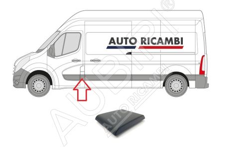 Ochranná lišta Renault Master od 2010 levá, za předními dveřmi, B-sloupek