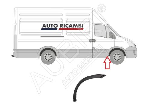 Ochranná lišta Iveco Daily 2006-2011 35S/35C/50C pravá, lem blatníku