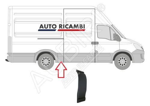 Ochranná lišta Iveco Daily 2000-2014 pravá, před zadním kolem