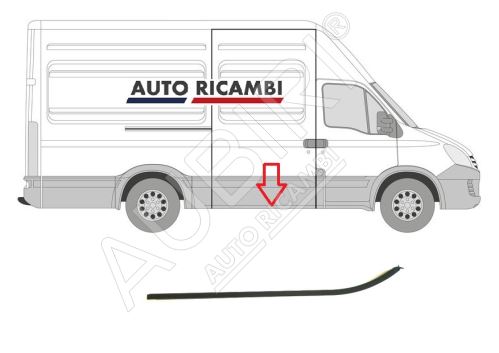 Vodicí kolejnice posuvných dveří Iveco Daily 2000-2014 spodní