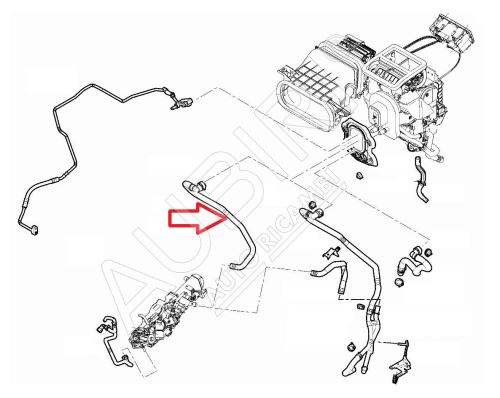 Hadice topení Fiat Ducato od 2021 2,2D