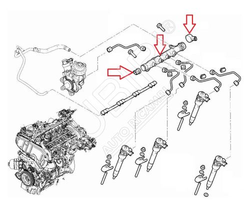 Vysokotlaká rampa Fiat Ducato od 2021 2,2D