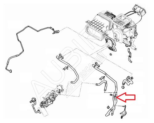 Hadice topení Fiat Ducato od 2021 2,2D