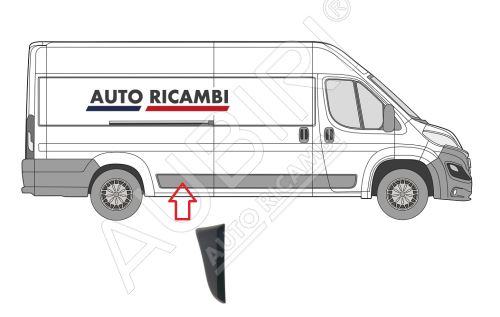 Ochranná lišta Fiat Ducato od 2014 pravá před zadní kolo