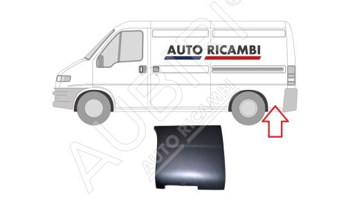 Ochranná lišta Fiat Ducato 2002-2006 levá, za zadní kolo 37,5 x 34 cm