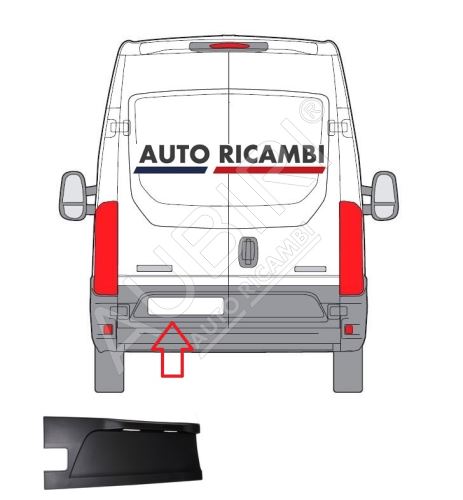 Ochranná lišta Iveco Daily od 2014 zadní, levé dveře