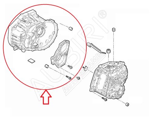 Obal převodovky Fiat Ducato od 2021 2,2D přední