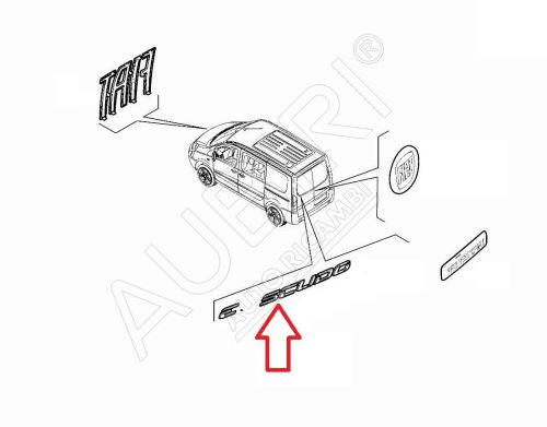 Nápis "SCUDO" Fiat Scudo od 2023 zadní